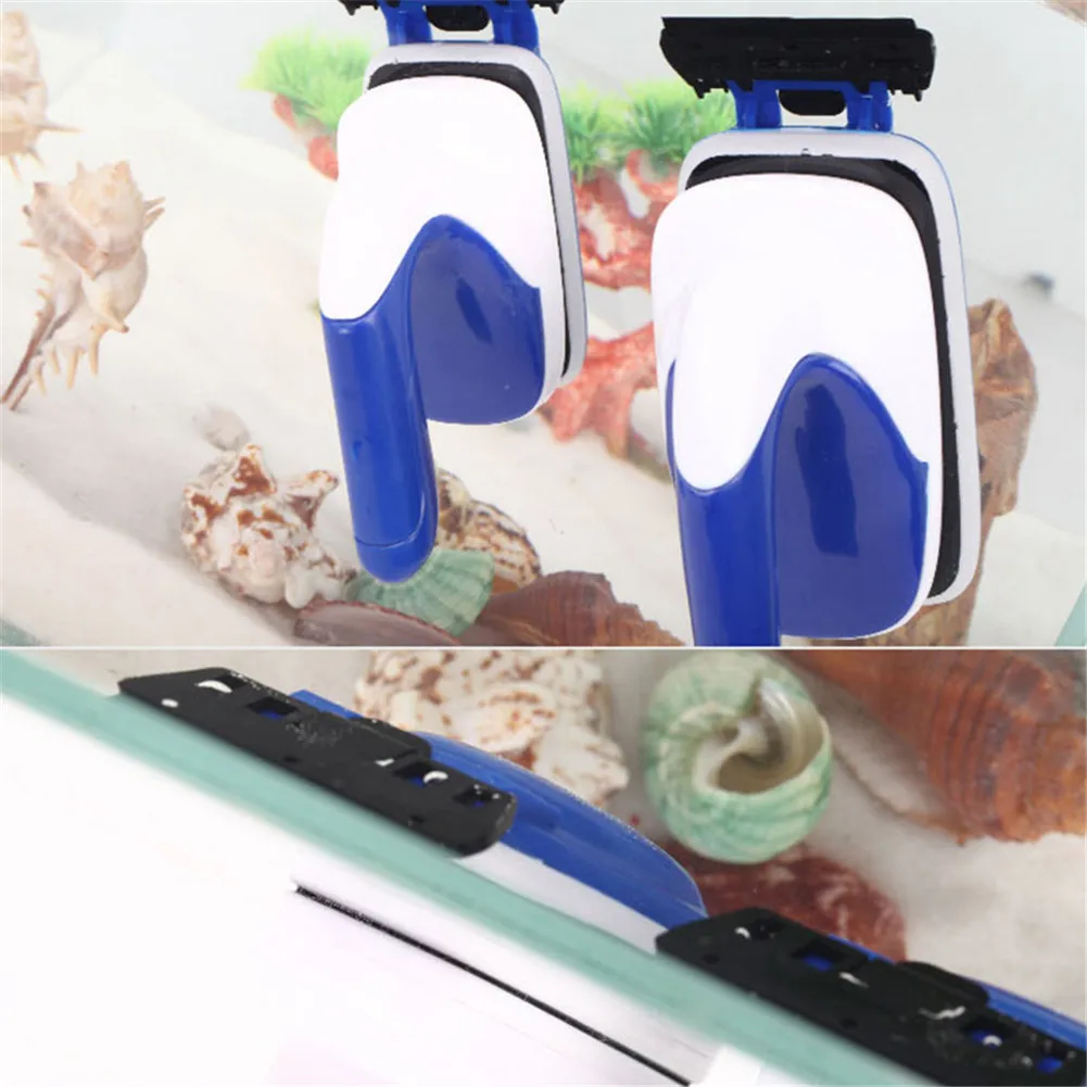Aquarium Practical Floating Magnetic Brush Fish Tank Glass Algae Scraper Aquarium Window Cleaning Tool Cleaner Magnets Brush