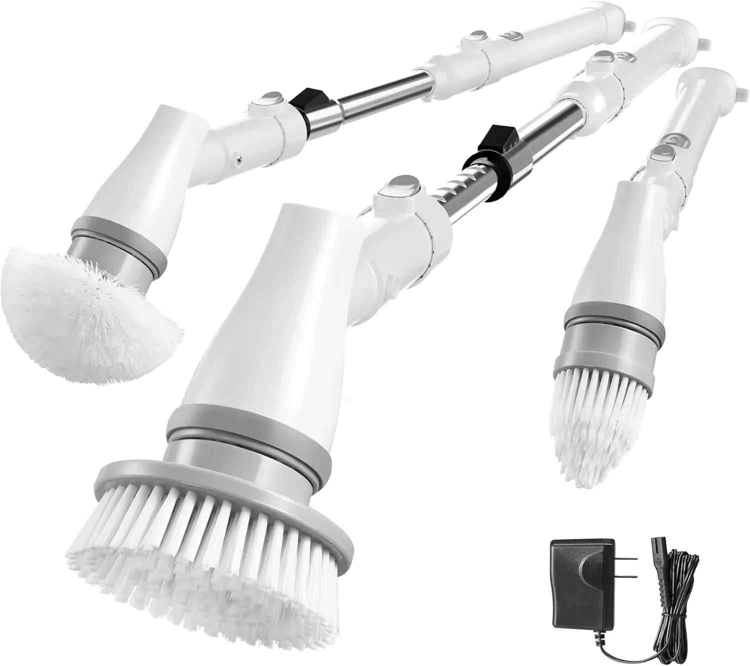 Spin Scrubber, Power Bathroom Brushes for Cleaning, Cordless Shower Scrubber with 3 Brushes Heads for Tiles, Showers, Bathroom,