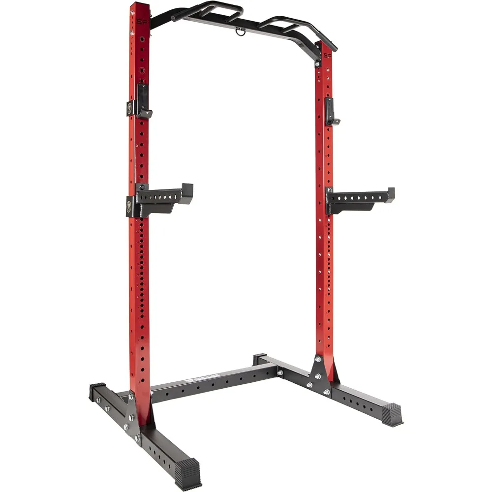 

SF-SS1 1,000 Pound Capacity 3” x 3” Power Rack Squat Stand, Includes J-Hooks and Safety Spotter Arms, Optional Conversion Kits