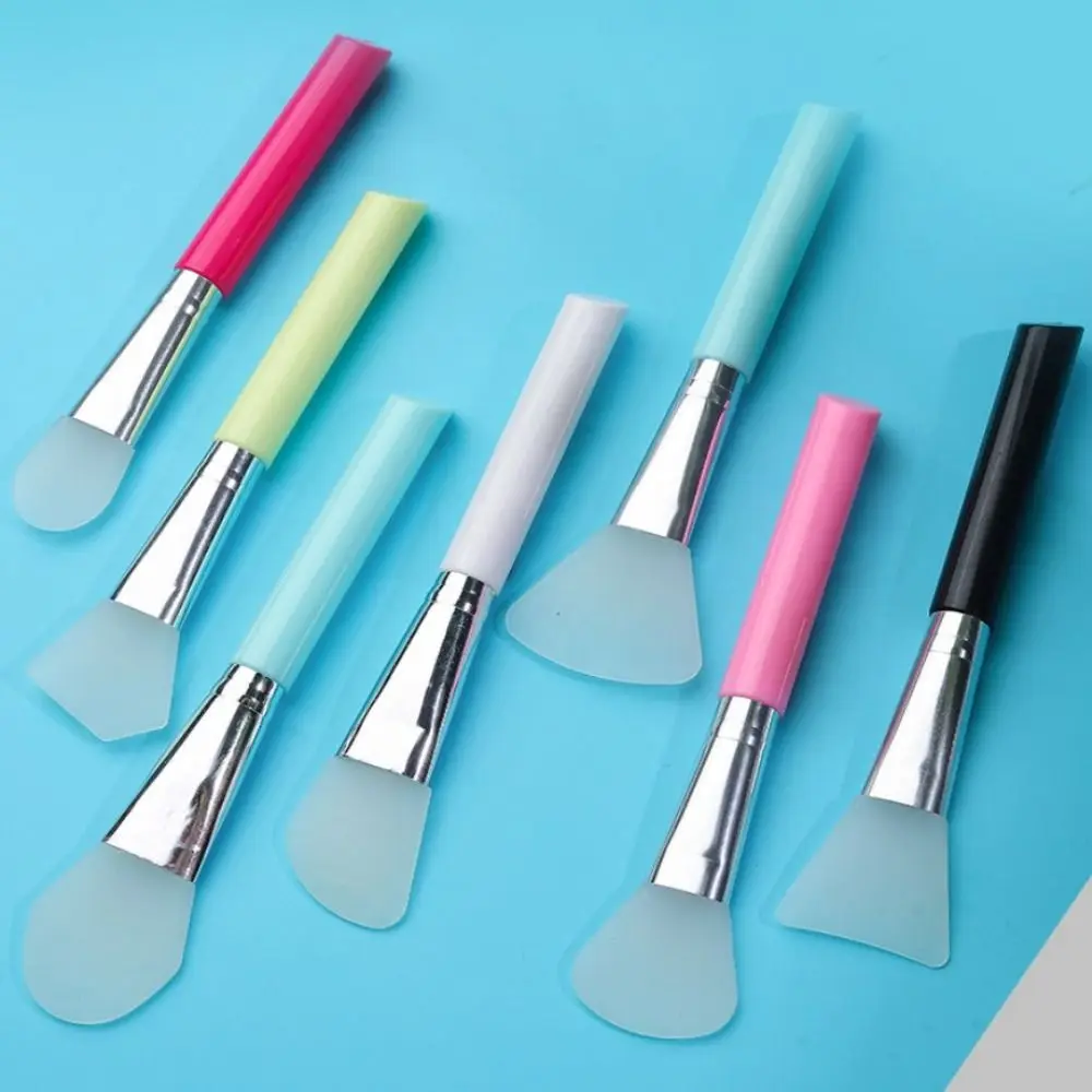 ชุดแปรงซิลิโคนสำหรับทำมาส์กหน้า 7 ชิ้น แปรงนุ่มสำหรับทา มาส์กโคลน ผสมรองพื้น แปรงสำหรับเครื่องสำอางเหลว อุปกรณ์ดูแลผิวสำหรับผู้หญิง