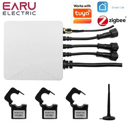 Tuya WiFi ZigBee Smart Energy Meter KWh Power Monitor 3 Phase Single Phase 500A 300A 200A 120A 80A Clamp Current Transformer
