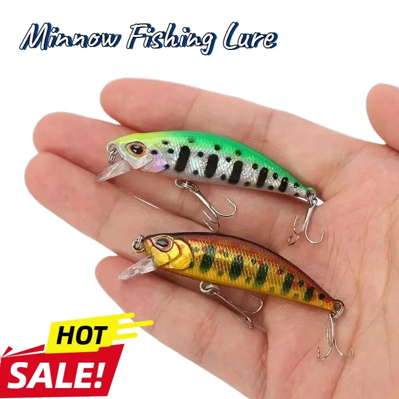 

1Pcs Hot 4.3cm 5g Mini Sinking Minnow Fishing Lures Jerkbaits Peche Artificial Bait Wobbler Lure for Trout Bass Carp Fishing