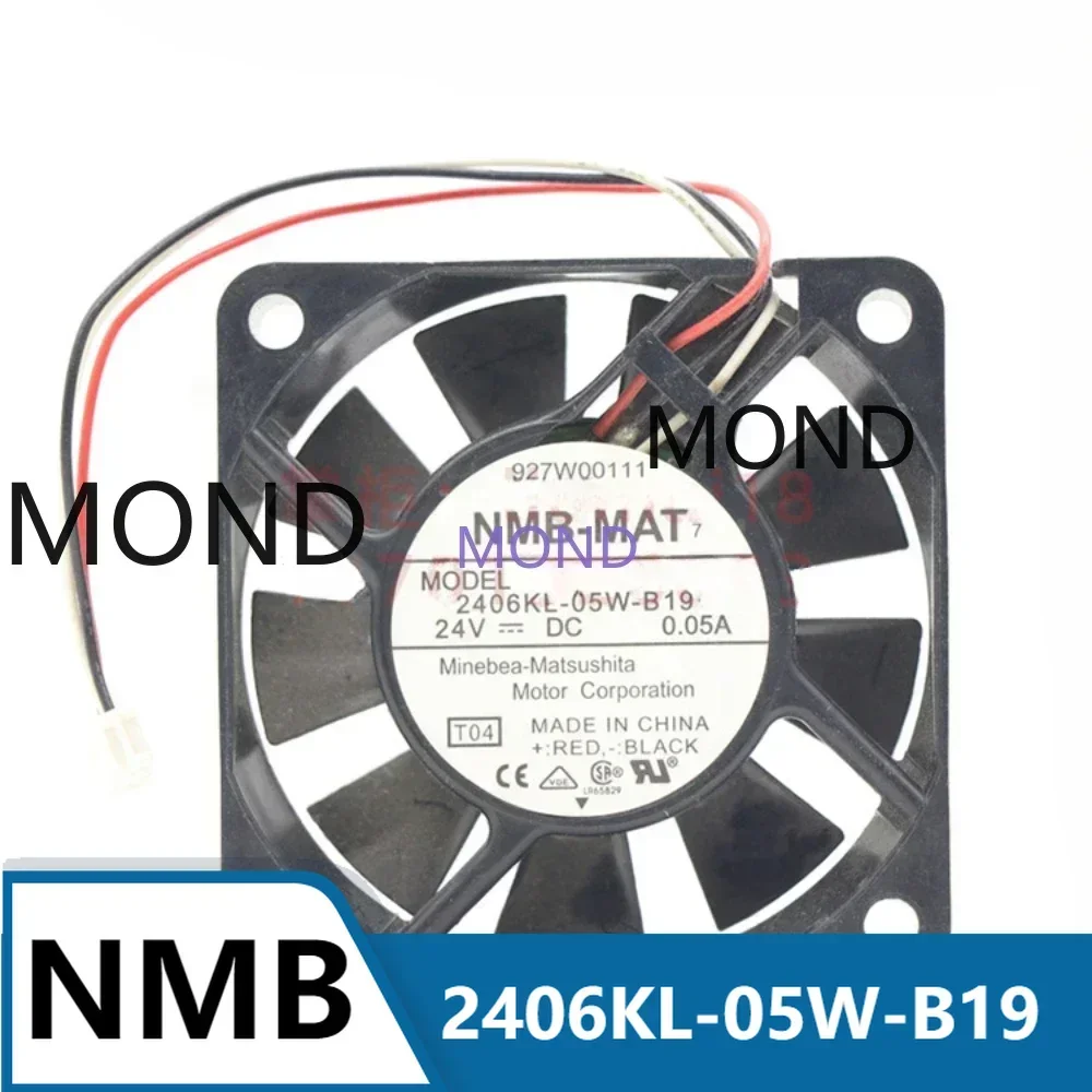 

2406KL-05W-B19 NMB Server Inverter Cooling Fan NMB-MAT DC24V 0.05A 6015 Flow Axial Frequency Converter Fan New