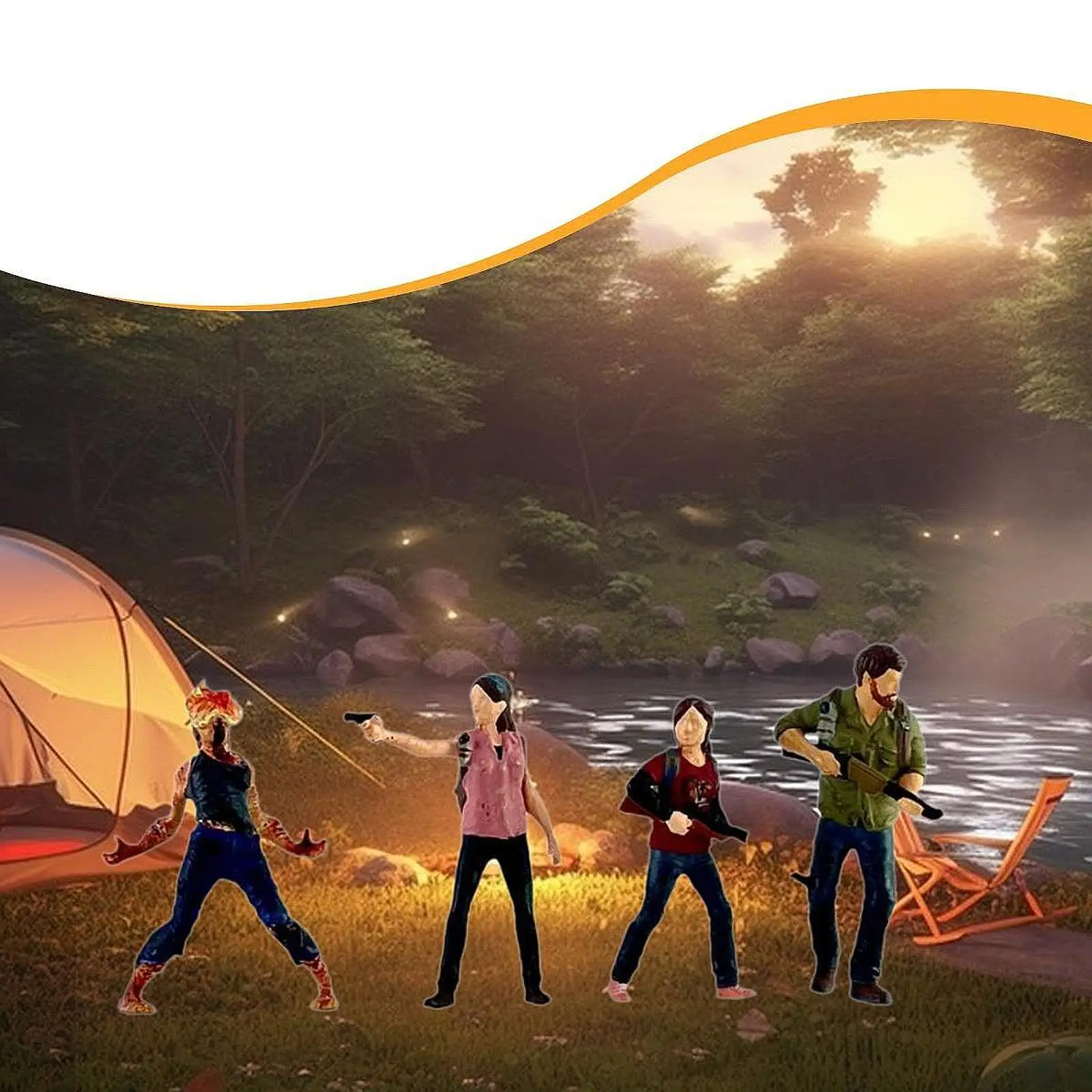 4 Stuks 1/64 Schaal Beeldjes Model Kleine Mensen Creatieve Layout Decoratie Hars Scène Rekwisieten Diorama Collecties Mini Pop Model