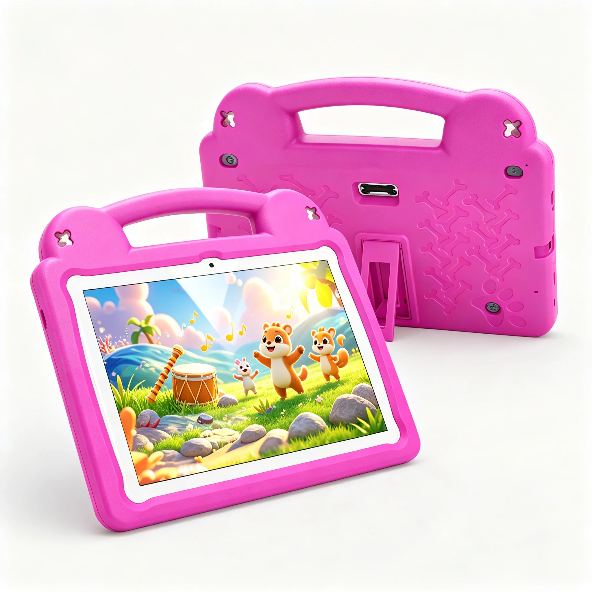 ANRY R16PRO Kids Tablet 10 Inch Android 15 8GB RAM 64GB ROM WiFi 6 GMS Certified 5000mAh Battery Shockproof EVA Cover