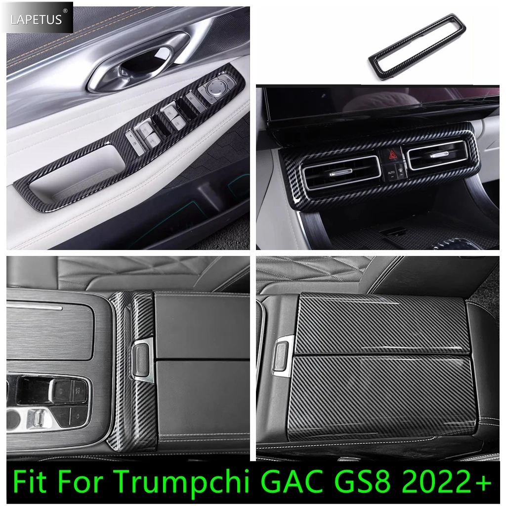 

ABS Auto Window Lift / Armrest Box Button Air AC Vent Outlet Decor Panel Cover Trim Accessories For Trumpchi GAC GS8 2022 2023