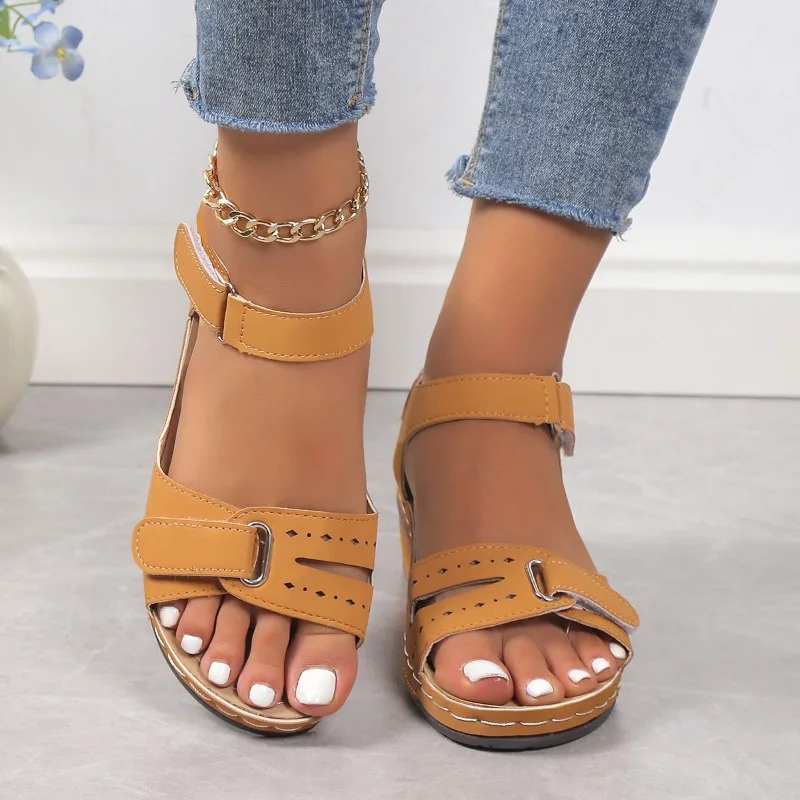 Summer Wedge Sandals for Women 2023 New Fashion Non Slip Beach Shoes Woman Lightweight Casual Platform Sandalias Mujer Plus Size