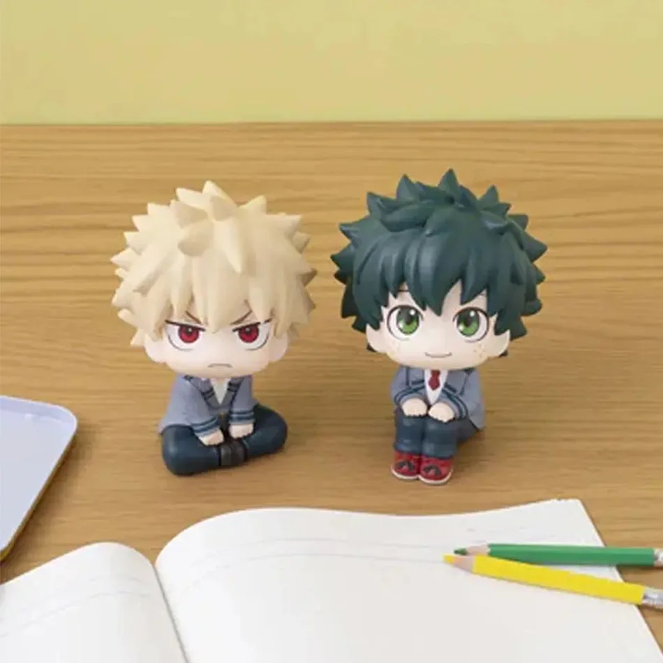 شخصية بطلي الأكاديمية أنيمي Asui Tsuyu Izuku deku Bakugou Katsuki شخصيات الحركة البلاستيكية نموذج جمع سلسلة اللعب الهدايا