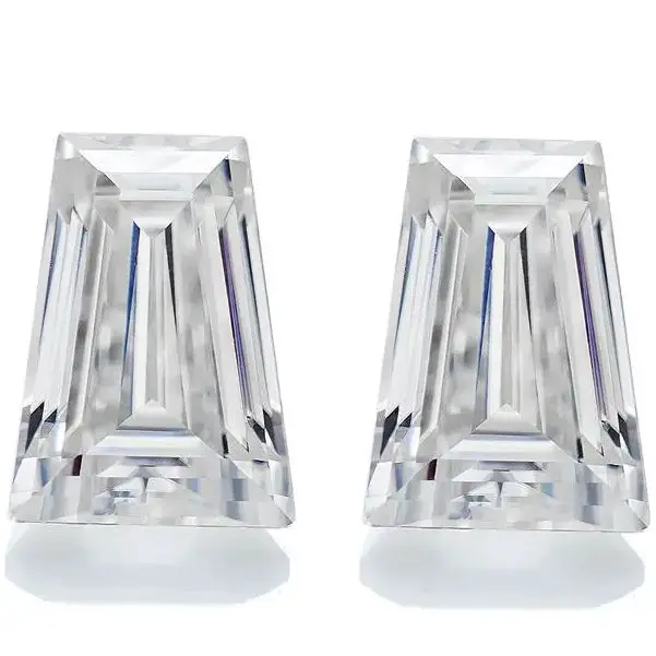 Small Size Stones Trapezoid Cut D Color VVS1 With GRA Certificated Super White Moissanite Pass diamond Test  for DIY Design