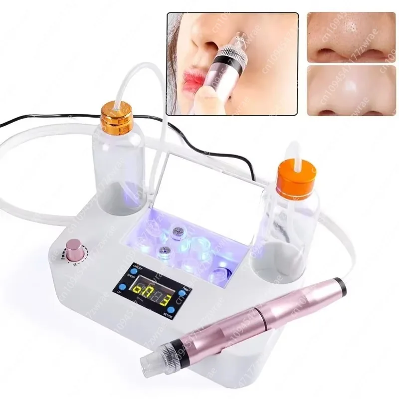 Oxygen Skin Rejuvenation Blackhead Removal Facial Machine Hydro Dermabrasion Jet Peel US Plug Home Use
