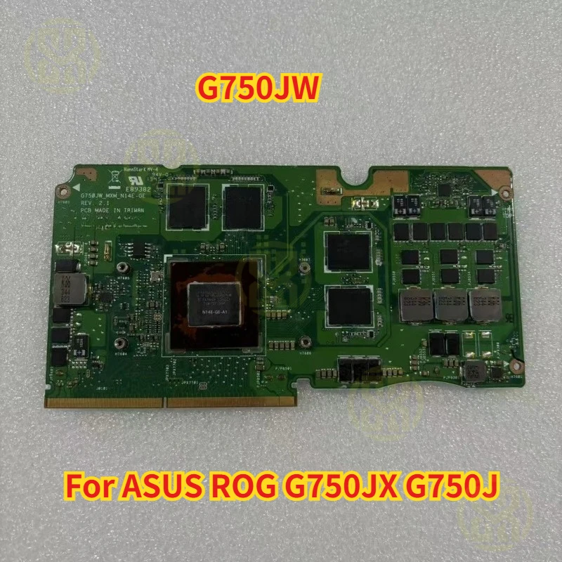 

G750JW N14E-GE-A1 GTX765M-V2G Видеокарта VGA для ASUS ROG G750JX G750J G750JW_MXM_N14E-GE Видеокарты для ноутбуков протестированы в порядке