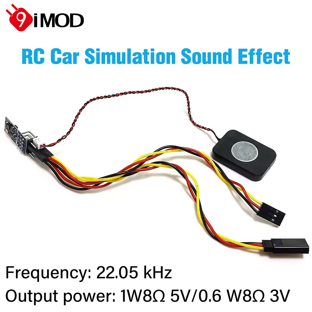 9IMOD RC 자동차 시뮬레이션 사운드 효과, 22.05kHz 주파수, 4M RAM, 1/28 1/24 1/18 RC 크롤러 트럭 리모컨 업그레이드 부품