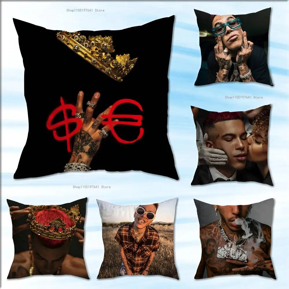 

S-Sfera Ebbasta SFE Pillow Case Cushion Cover Home Decor Birthday Gift Pillowcover
