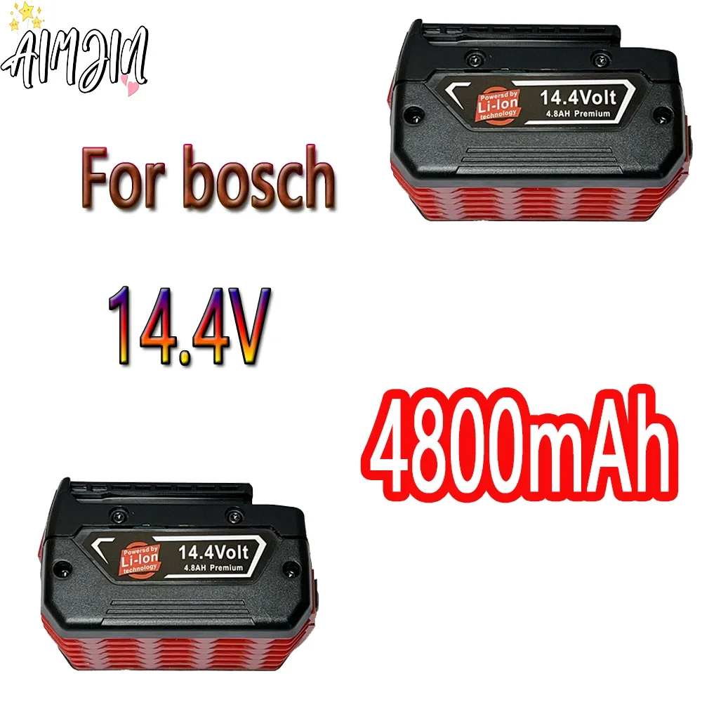 

For Bosch 14.4V BAT614 4800mAh Replace Li-ion Battery Pack Electric Drill Screwdriver BAT607