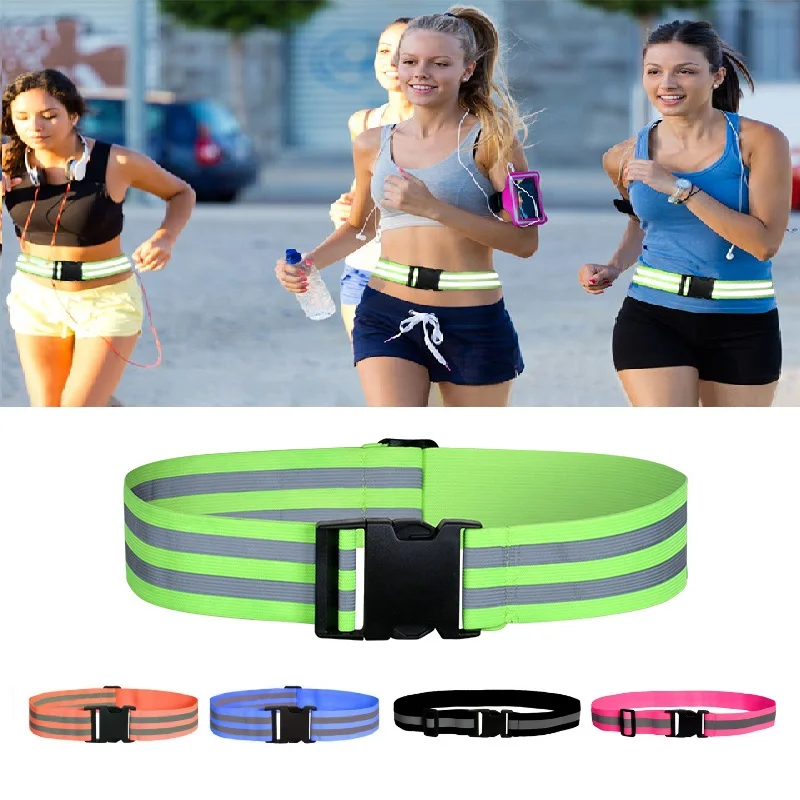 

Luminous Elastic Wristband Reflective Strips High Visibility Safety Straps Reflective Band Glow Belt for Night Running Walking