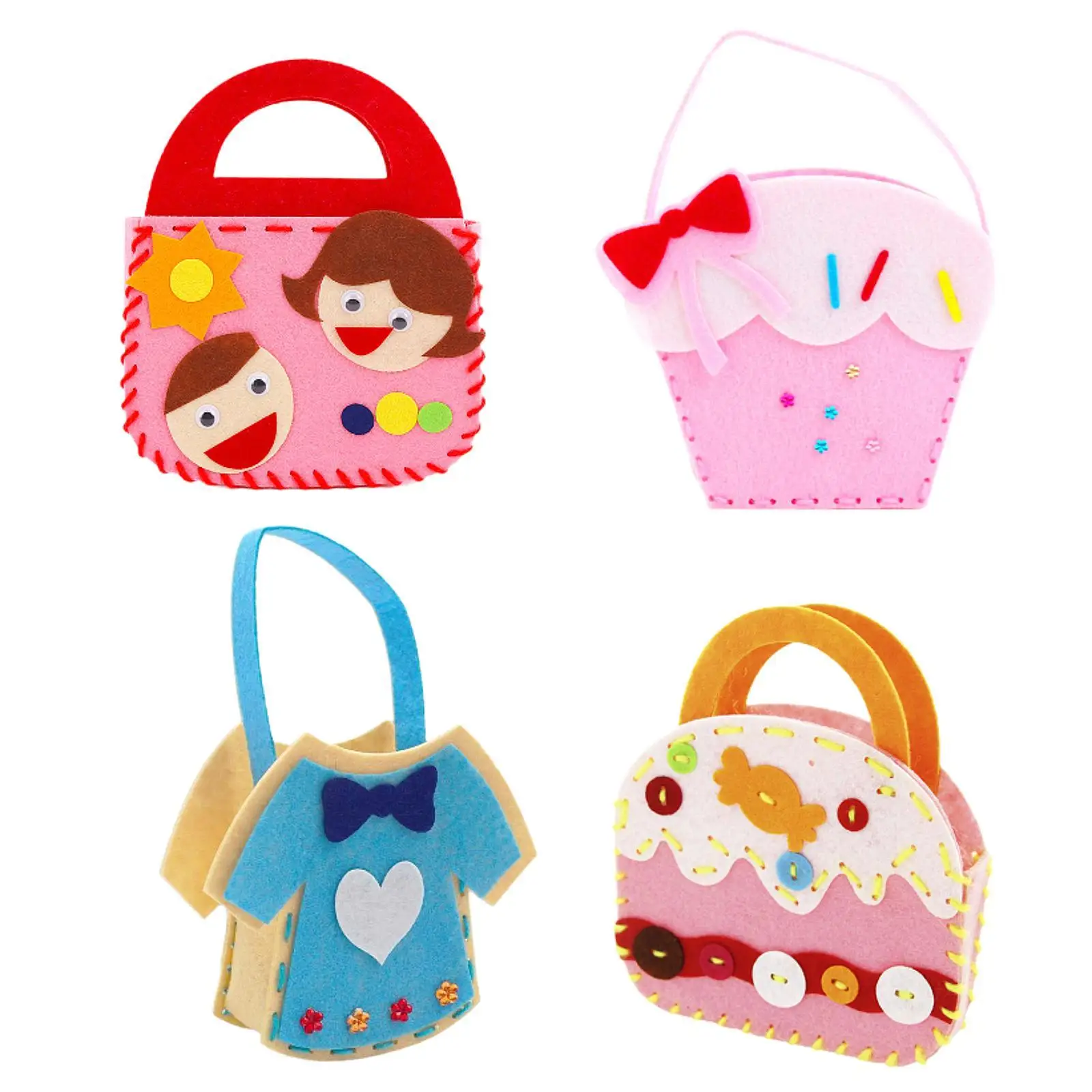 

DIY Sewing Kit Improve Confidence Cartoon Handbag Material Educational Toys