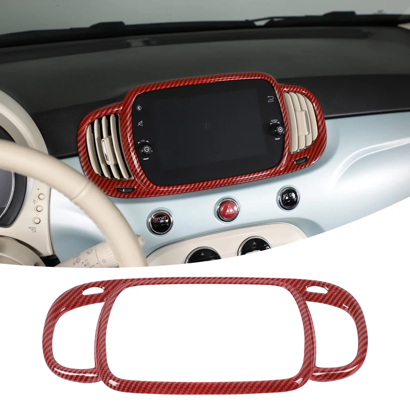 

Декоративная накладка на центральную консоль и воздуховод кондиционера для Fiat 500 2016-2026, аксессуары для автомобиля