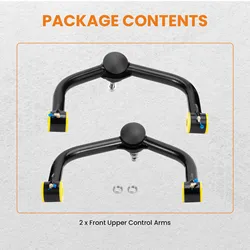 2x Front Upper Control Arms 2-4'' Lift for Dodge Ram 1500 2006-2023 4WD Tubular Control Arms New