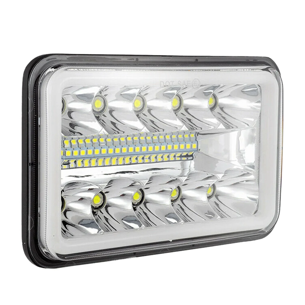 4inch X 6inch Led Drl Light Bulb Crystal Clear Sealed Beam Head Light Lamp Headlight 6X4 Truck