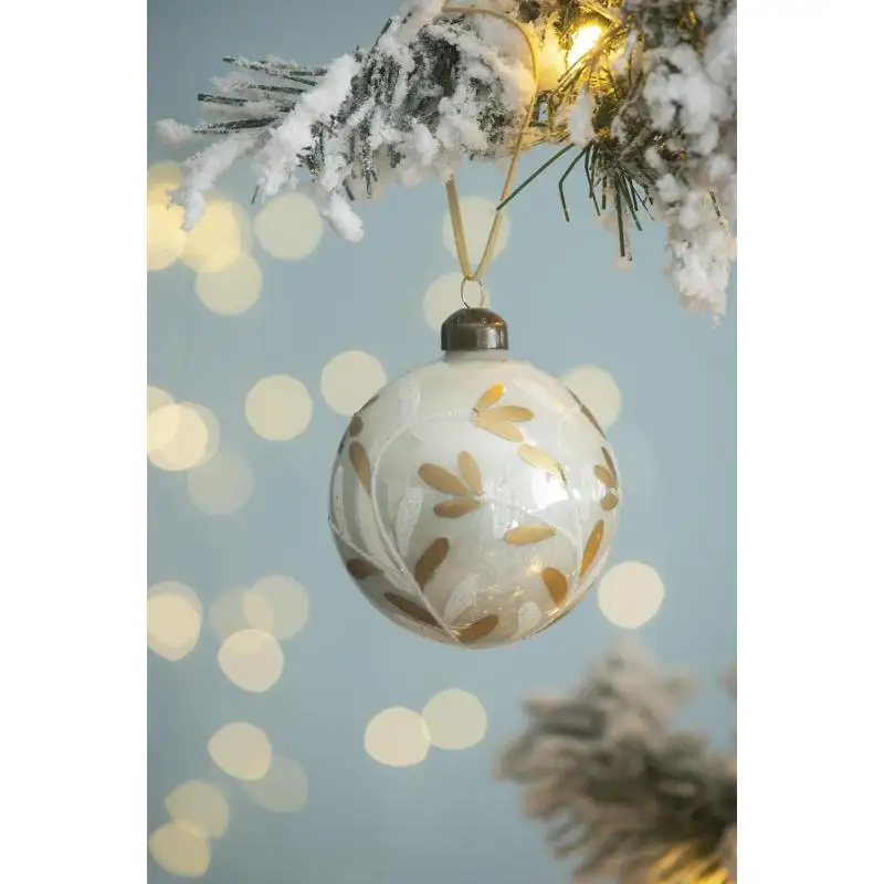 

D3 Christmas Ball Ornaments, Glass Decorative Hanging Ball Christmas Tree Ornaments for Holiday Party Decorations, Set of 12