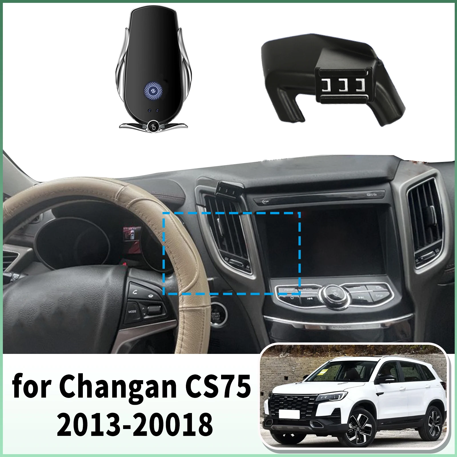 

​​fit for Changan CS75 2013~2018 Specific Dashboard Navigation Phone Holder Mount Design Car​​ accessoires