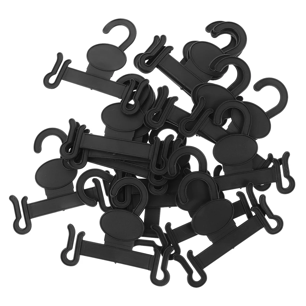 

30 Pcs Slipper Hooks Shoe Hangers Plastic Retail Holders Organizer Rack Shelves Space Saving Material Versatile Design