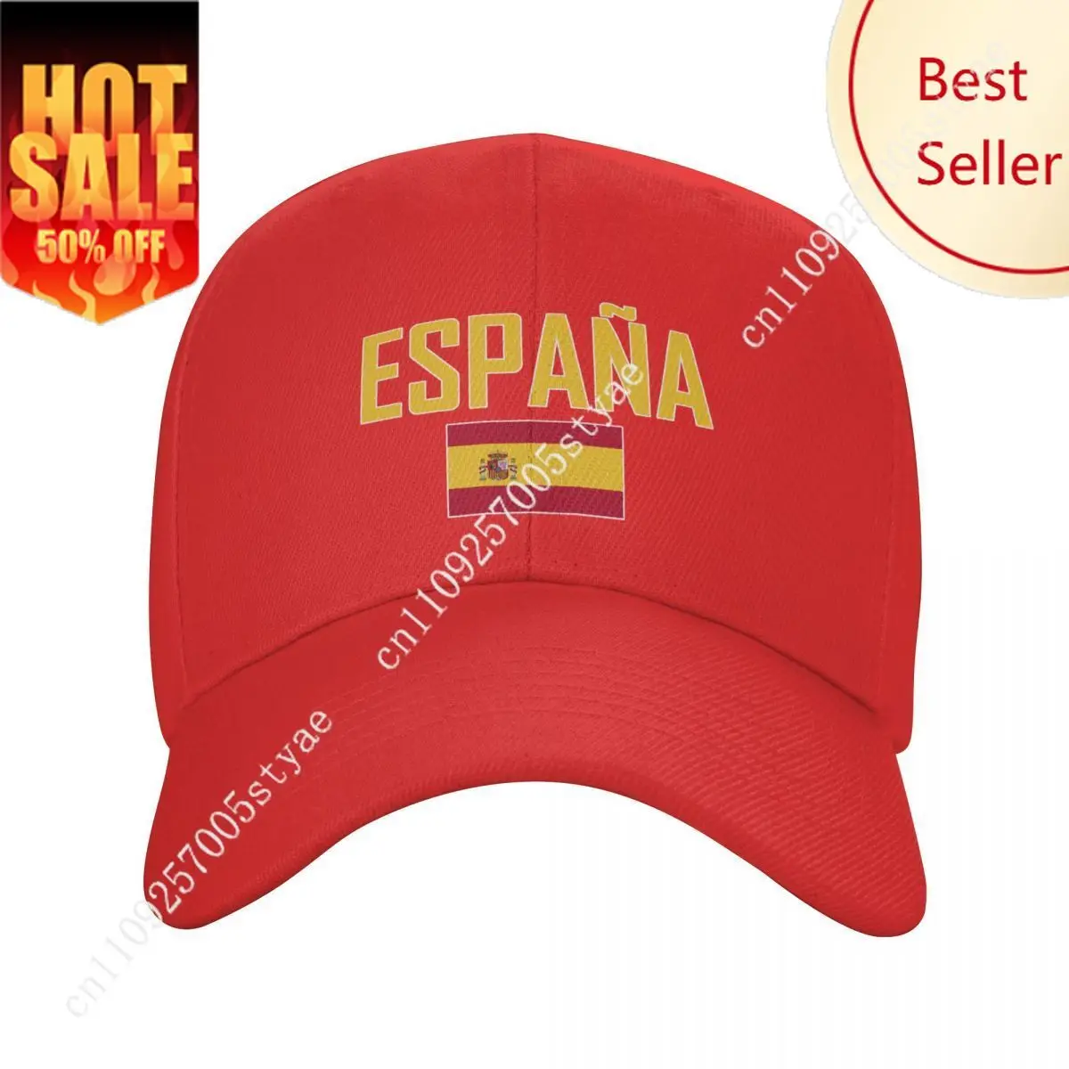 

SPAIN Flag Hat Man Woman Baseball Cap Fashion Sunhat Adjustable Dad Hats Trucker Caps for Running Outdoor Snapback Hat