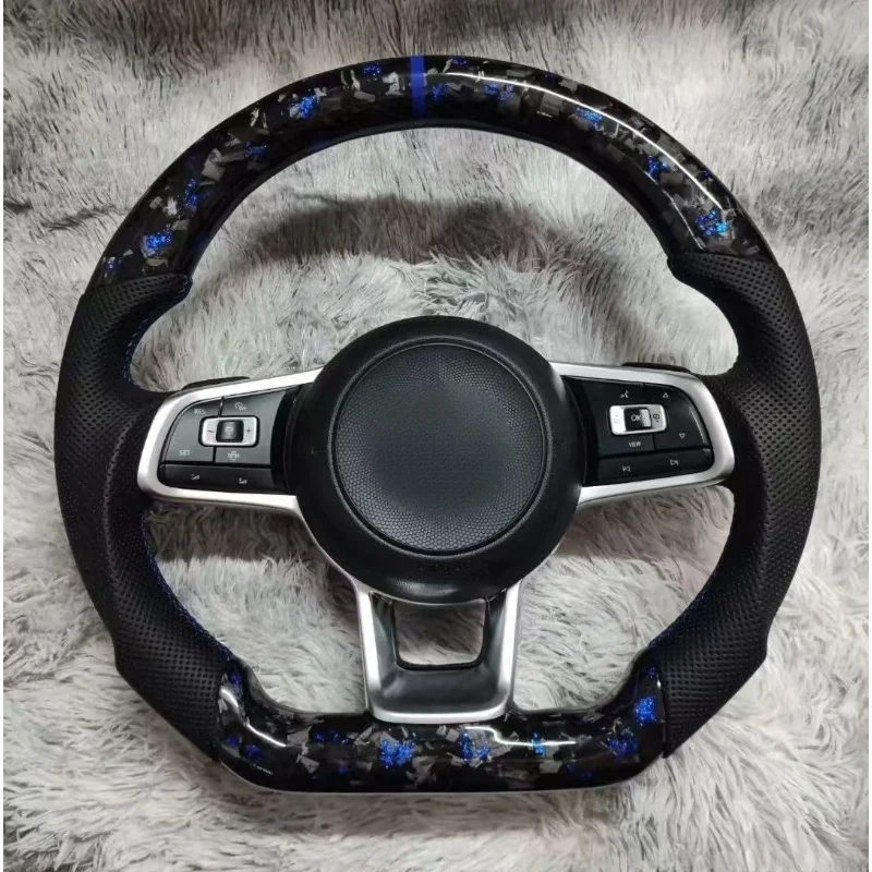 

Custom For Volkswagan Golf 7 Accessories Steering Wheel For Volkswagens VW Polo Golf R 6 7 8 MK6 MK7 GTi Passat B7 B8 Jetta