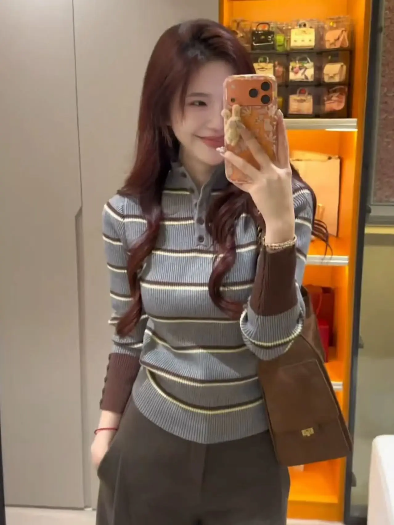 

Color Blo Stripe High Ne Knitwear Women's Autumn Winter Long Sve Base irt Faionable Sweater Commute Sle Slim Fit