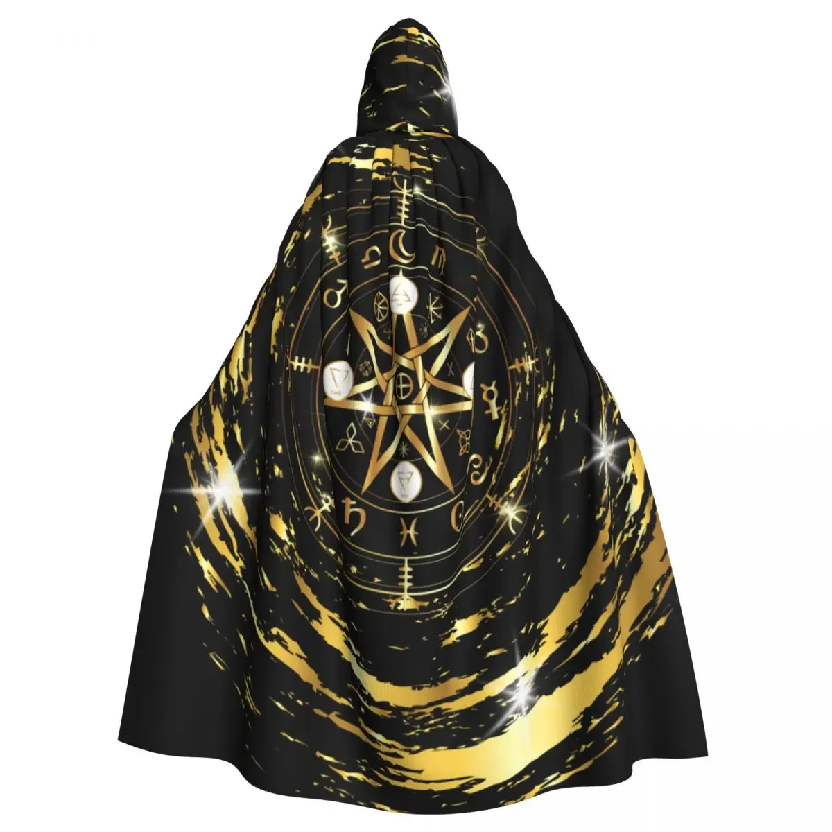 Witch Mandala Witches Mystic Wicca Halloween Cosplay Costume Unisex Adult Retro Ages Cape