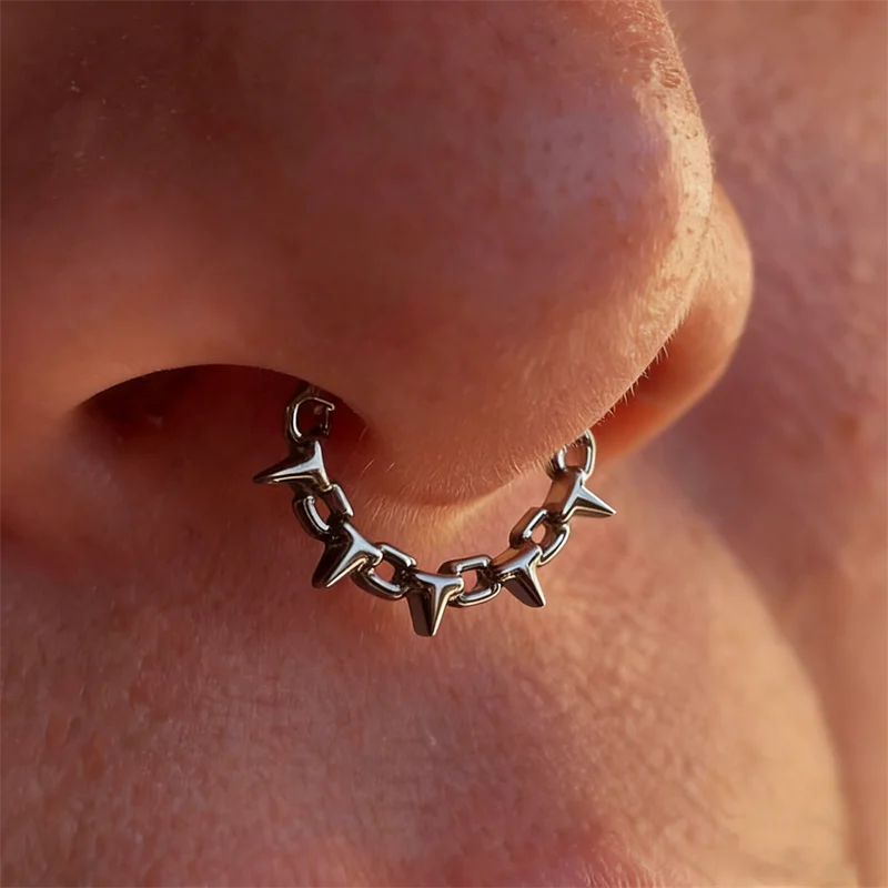 

F136 Titanium Alloy Nose Ring Septum Nose Ornament Nose stud Ear Cartilage Ring Piercing Jewelry