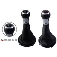 Palanca de palanca de cambios de 5 velocidades, bolígrafo para Volkswagen GOL G4 G5, accesorios para coche, polaina, cubierta de bota de línea roja