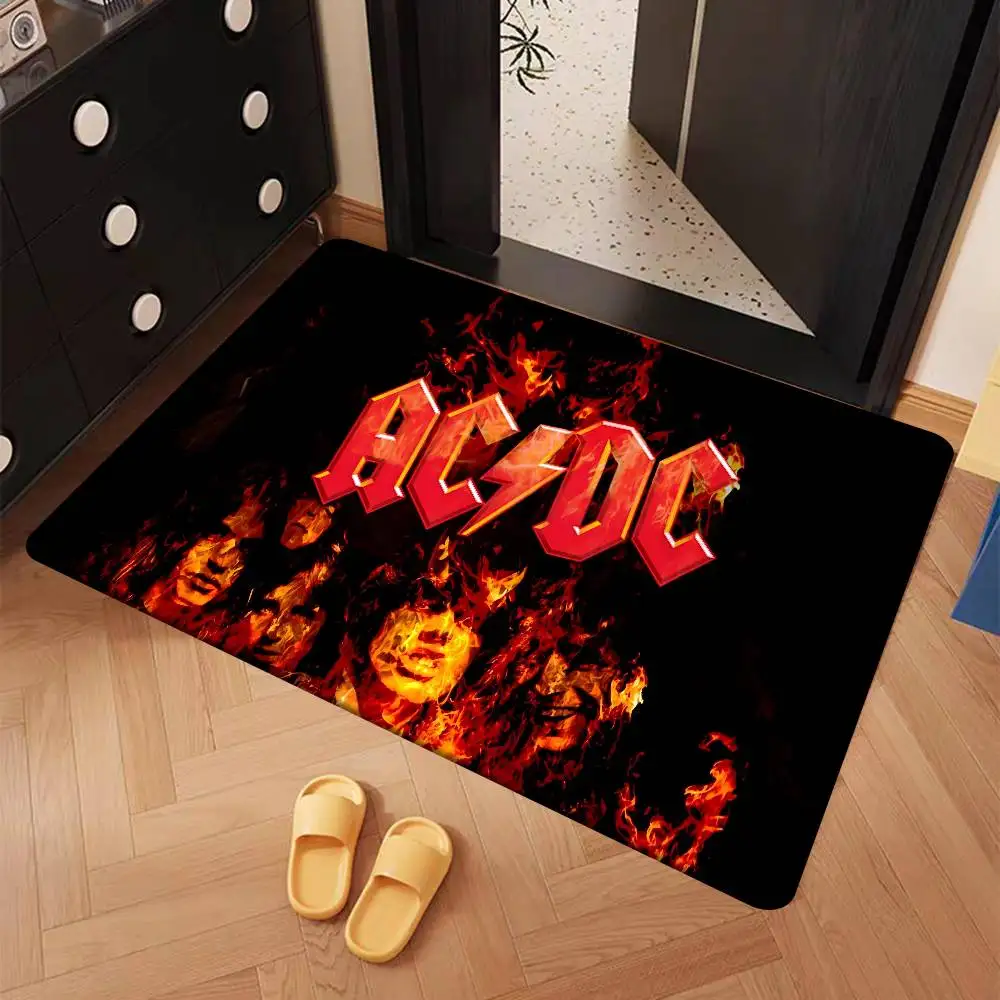 روك باند-AC-DC المدخل السجاد عدم الانزلاق غرفة الغسيل حصيرة الغسيل ديكور شرفة الطفل غرفة المعيشة المرحاض البساط
