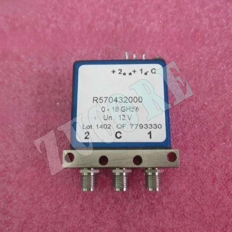 لراديوال المستوردة R570432000 R570413000 DC-18 جيجا هرتز 12 فولت SPDT RF الميكانيكية محوري التبديل