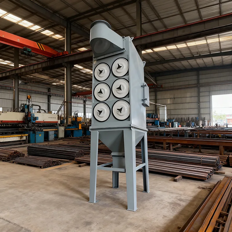 

【Hot】High Efficiency Reverse Pulse Jet Cartridge Dust Collector for Sandblasting Workshop Metalworking Automated Cleaning