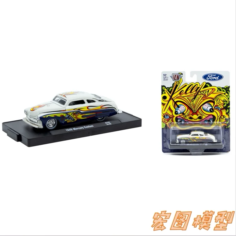 

M2 Machines 1:64 1949 Mercury Custom, модель автомобиля из литого под давлением сплава, детские игрушки и подарки