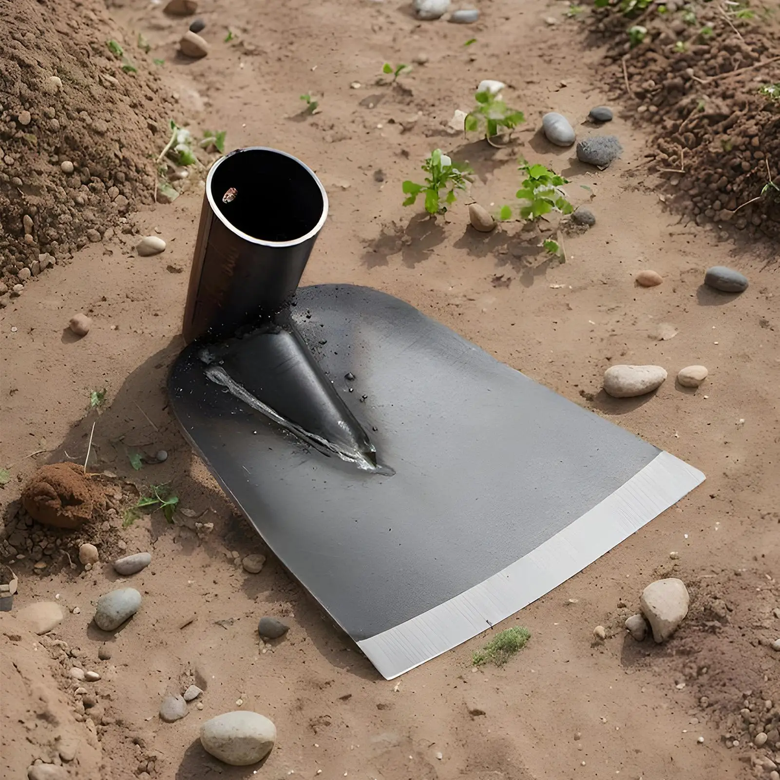 Manganese Steel Small Hoe for Digging Soil Garden Hoe Household Outdoor Farming Tools for Planting Vegetables and Flowers