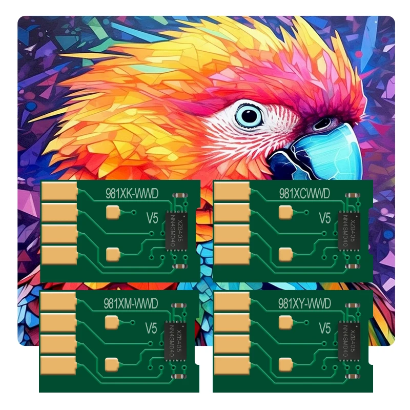 HW. رقاقة خرطوشة حبر للأبد لأحصنة ، رقاقة دائمة قابلة لإعادة الاستخدام ، 981X ، 981Y ، 556xh ، 586dn ، E58650dn ، E55650 #2