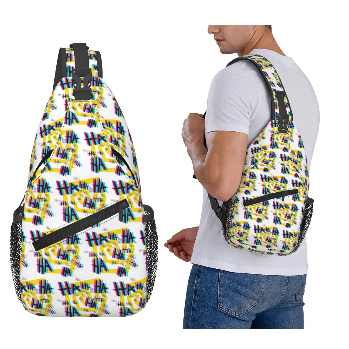 

Нагрудная сумка Michael's Laugh The Magnus Archives, мужской рюкзак через плечо на слинге, нагрудная сумка, дорожный походный рюкзак, сумка на плечо