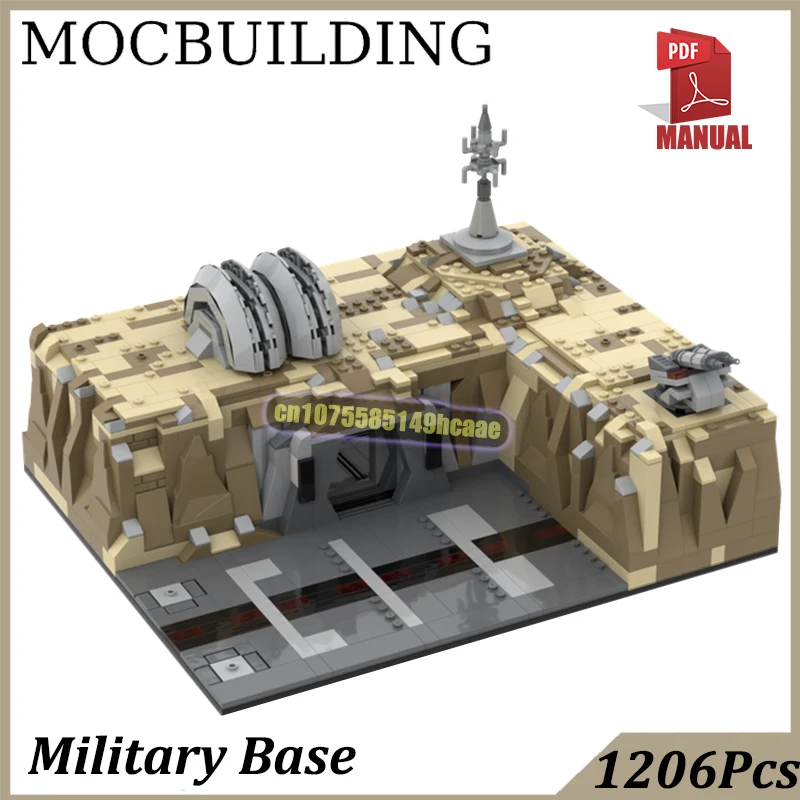 

Military Base Diorama Buildings Block MOC Building Space Movie Bricks Desert Scene Construction Toys Gifts