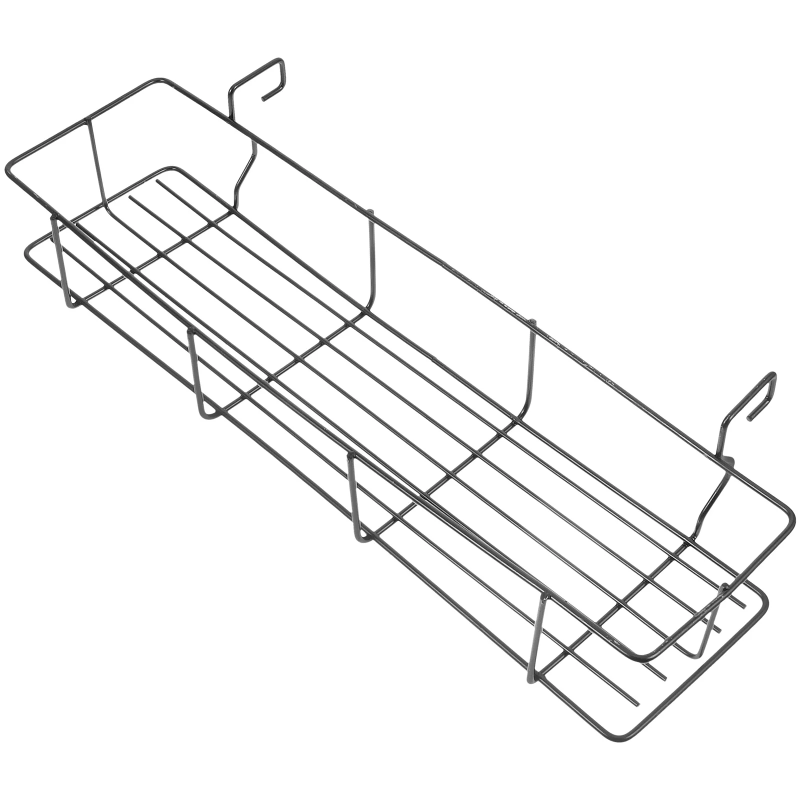 

1pc Stainless Steel BBQ Grill Hanging Basket Kitchen Storage Organizer for Seasonings Grilling Tools Hooks Easy Install