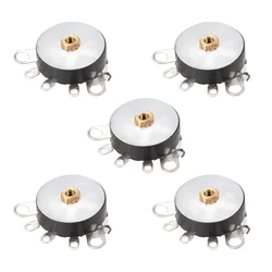 Uxcell Carbon Film Potentiometer Wheel Variable Resistors Single Turn Rotar Round Shaft to control Electrical devices 10/50K