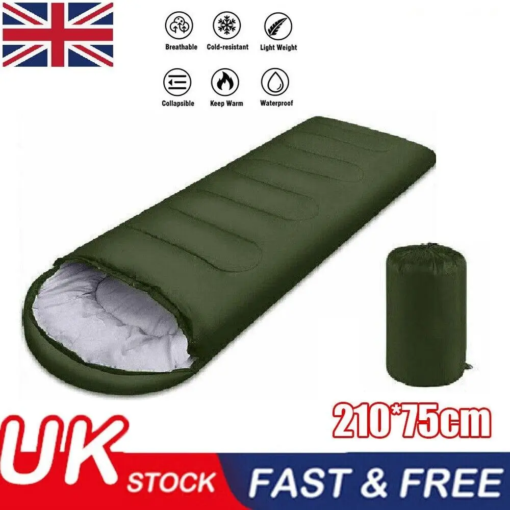 BOLSAS DE DORBLO ÚNICO DE 4 TEMPAS ENVELOPE RECTANGULAR DE CAMPING ZIP UP NIÑOS ADULTOS Reino Unido