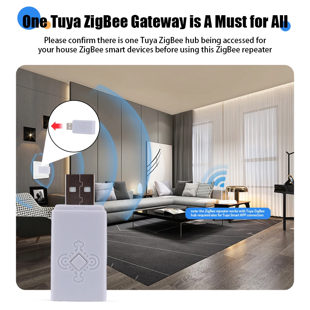 Tuya ZigBee Signal Repeater USB Signal Verstärker Extender Smart Home Automation Gerät Arbeit Mit Zigbee Gateway Für Smart Leben