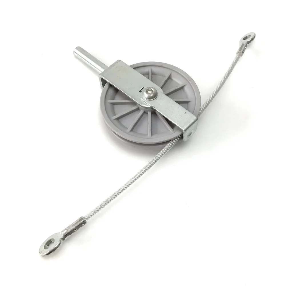 High Quality Black Nylon Bearing Pulley Wheel Stepper Machine Steel Wire Rope Transmission Pulley Wheel Fitness Equipment Parts - view 4
