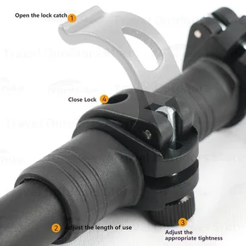 3F UL GEAR Ultralight Hiking 135cm Carbon Fiber/Aluminum Stick Walking Stick Length Adjustable Hiking Accessories - C1T1 4