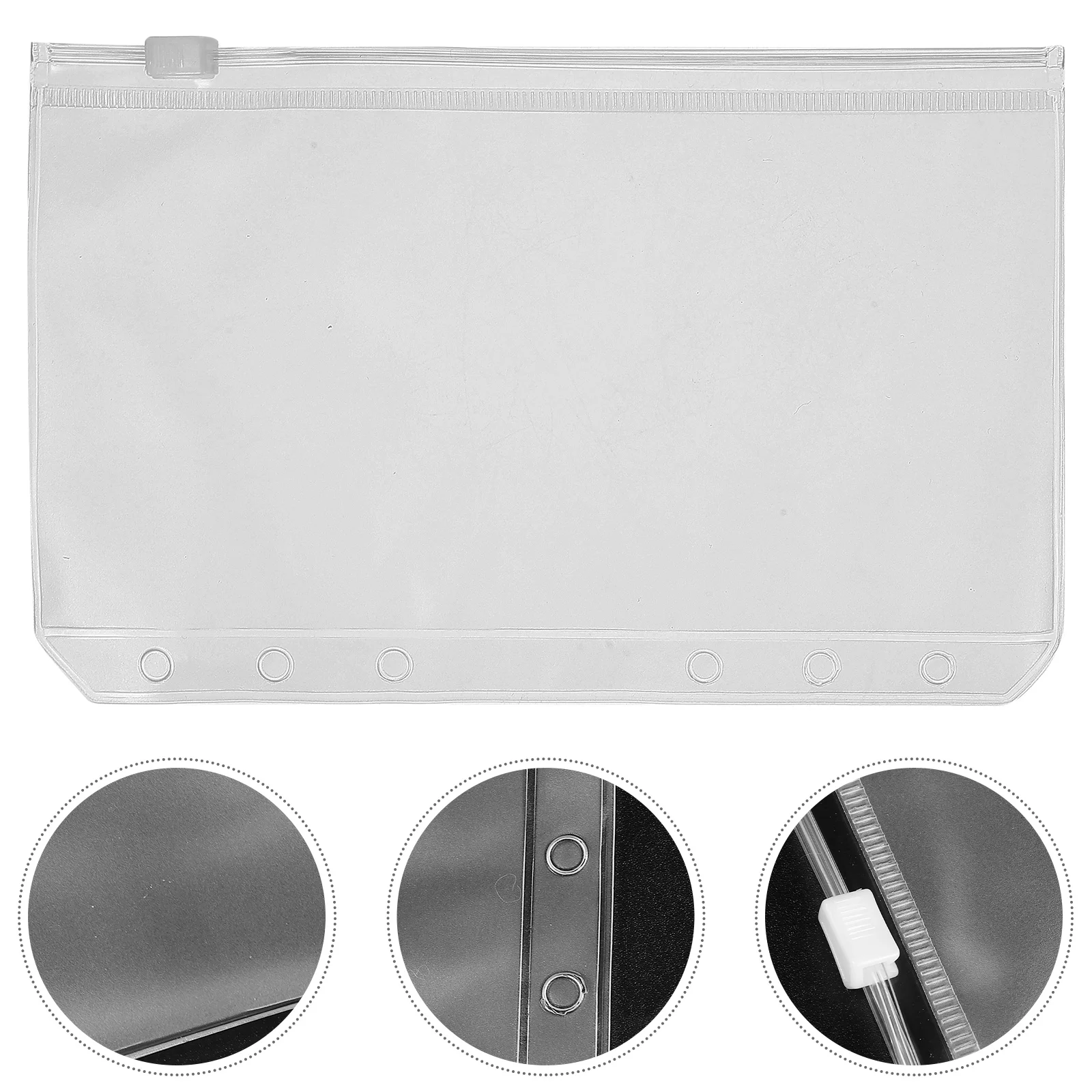 

20 Pcs Loose Leaf Zipper Bag Zippers Reusable Storage Bags Business Card Extra Thick with Document Pouch Pvc Loose-leaf Book