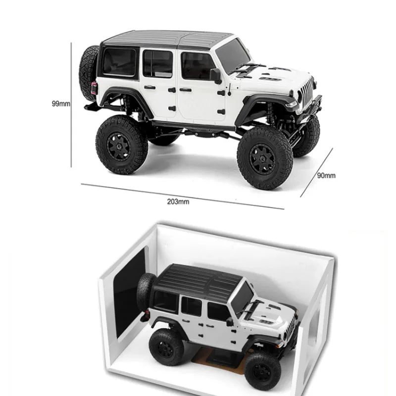 1/24 RC Jeep Cars 2.4G full proportional rC powerful off-road truck 4WD simulat hard shell cclimbing car RTR Children's Toy Gift