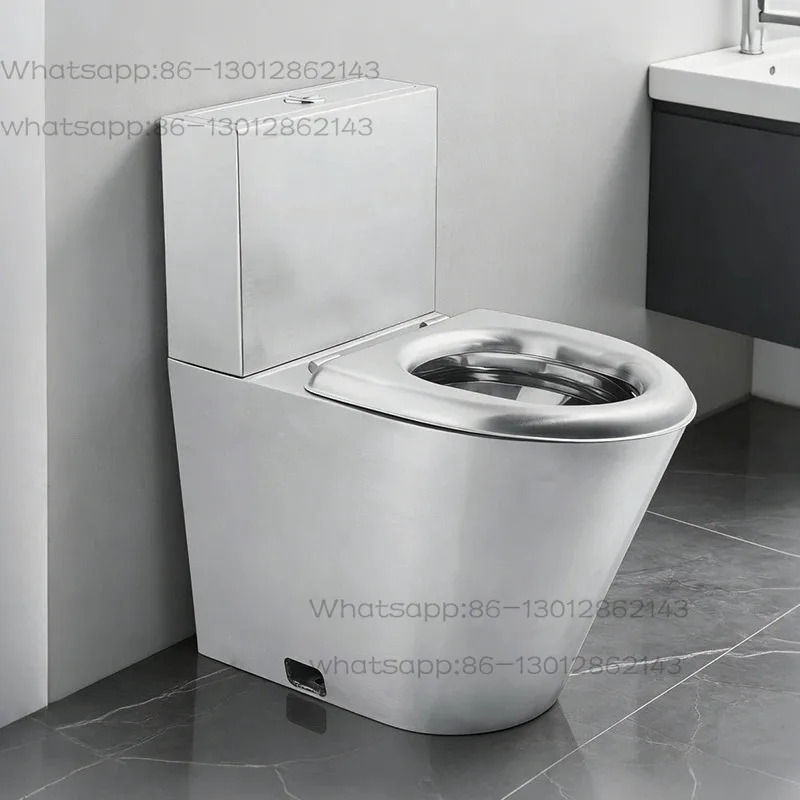 stainless steel toilet-odor-proof, freeze-resistant restroom seat for public locations, high-speed rail stations, and bathrooms