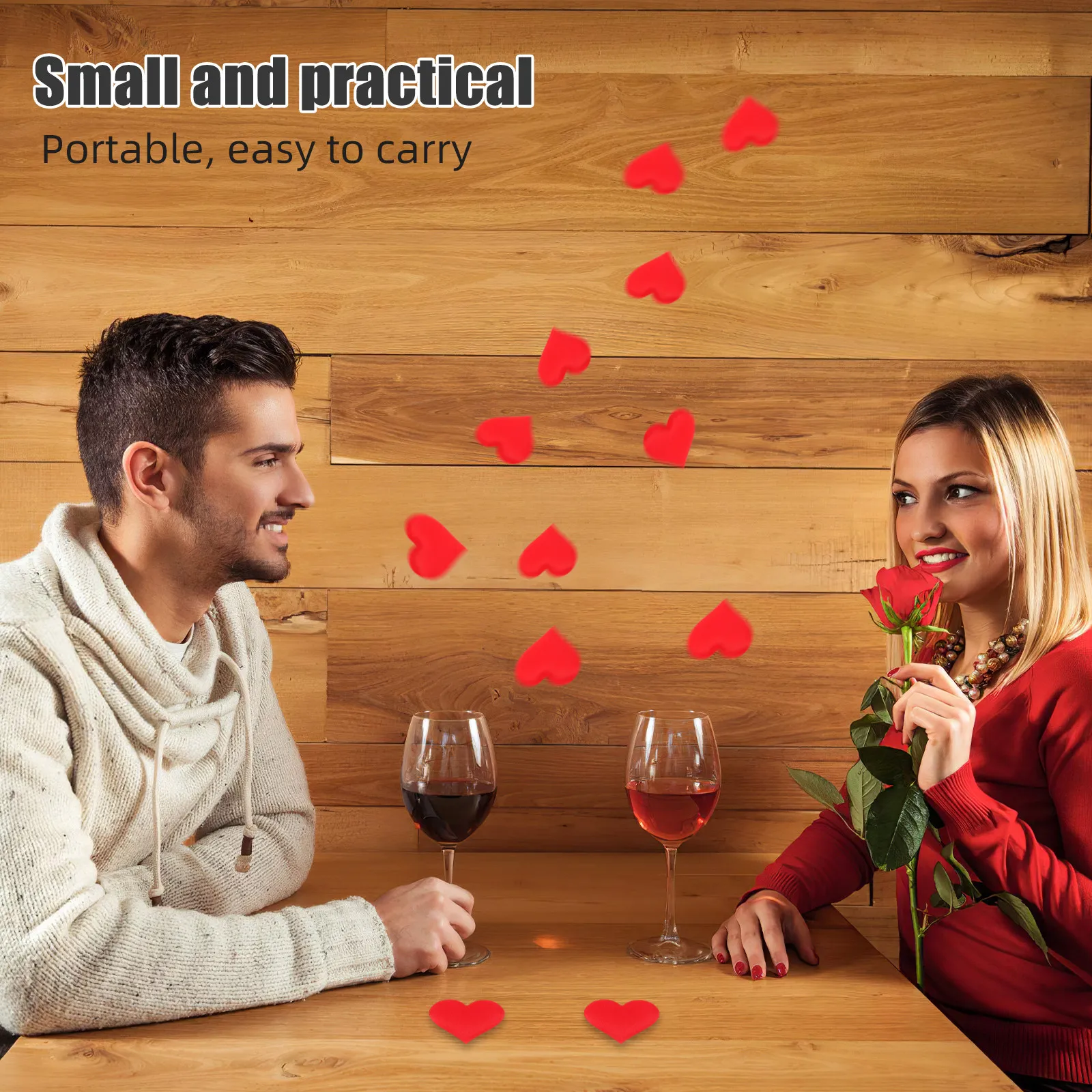 

500 шт. конфетти в форме сердечек ко Дню святого Валентина, романтические красные украшения в виде сердечек, декор для свадебного стола, украшения для вечеринки, декор для праздничного стола